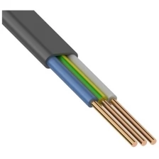 ККЗ Кабель ВВГ-Пнг А -LS 3x2,5 ок N, PE плоский ГОСТ бухта 100 м