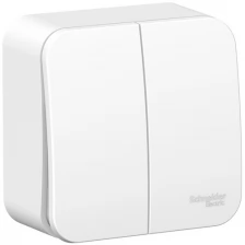 Выключатель 2х1-полюсный Schneider Electric BLNVA105011 Blanca, 10 А, белый