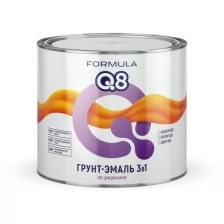 Грунт-эмаль по ржавчине Formula Q8 3 в 1, матовая, 1,9 кг, синяя