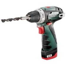 Аккумуляторная дрель-шуруповерт Metabo PowerMaxx BS 2014, 12 В, 2.0А·ч х2, кейс 600080500