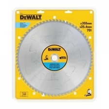 Диск пильный по стали 355 х 25.4 мм, 70 зубьев, DeWalt EXTREME INOX, DT1921