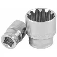 JONNESWAY S68H4123 Головка торцевая SUPER TECH 1/2"DR, 23 мм, 29/32", E28