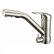 Смеситель для кухни под фильтр ZorG Sanitary ZR 400 KF-12 NICKEL