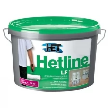 Краска акриловая HET Hetline LF, база А, матовая, белый, 1 л.