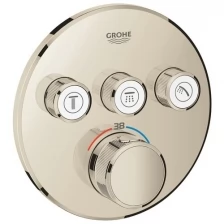 Термостат для ванны/душа GROHE Grohtherm SmartControl, комплект верхней монтажной части, никель глянец (29121BE0)