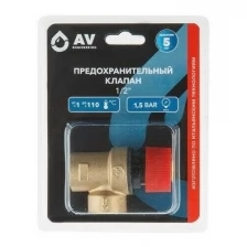 Предохранительный клапан 1/2" 1,5 Бар AV Engineering (AVE3690115)