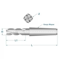 Griff Фреза концевая 18.0x117x32мм Р6М5 4 перая к/х КМ2 2223 0005 a310033