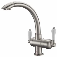 Кухонный смеситель под фильтр Zorg Sanitary ZR 327 YF NICKEL