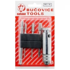 Набор метчиков-бит Bucovice Tools BIT4 M3-M10, HSS, с цанговым воротком 948410