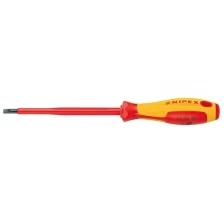 Отвертка шлицевая диэлектрическая KNIPEX 982040 1000 V, 4.0 x 185 мм